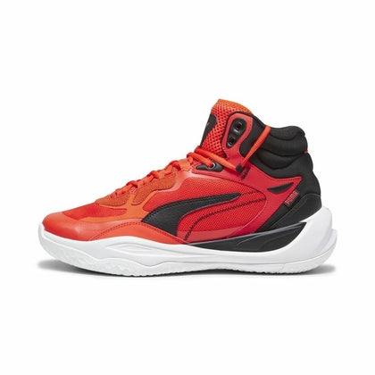 Basketball Shoes for Adults Puma Playmaker Pro Mid Red-0