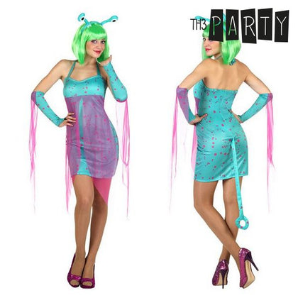 Costume for Adults Sexy alien Blue (4 Pcs) M/L