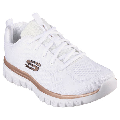 Walking Shoes for Women Skechers  GRACEFUL GET CONNECTED 12615 WTRG  White-0