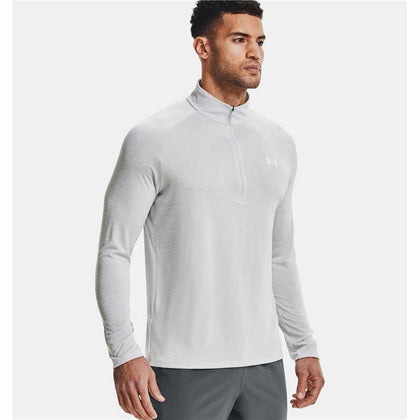 Men’s Long Sleeve T-Shirt Under Armour Tech 2.0 1/2 Zip White-0