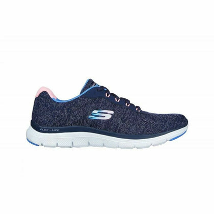 Sports Trainers for Women Skechers Flex Appeal 4.0 Navy Blue-0