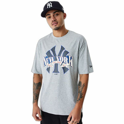 Men’s Short Sleeve T-Shirt New Era MLB Arch Graphic New York Yankees Light grey-0