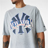 Men’s Short Sleeve T-Shirt New Era MLB Arch Graphic New York Yankees Light grey