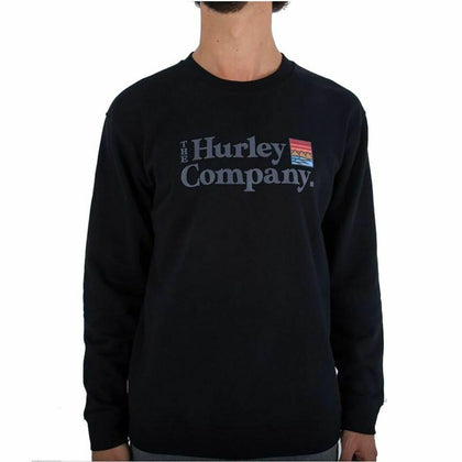 Men’s Sweatshirt without Hood Hurley Canyon Summer Black-0