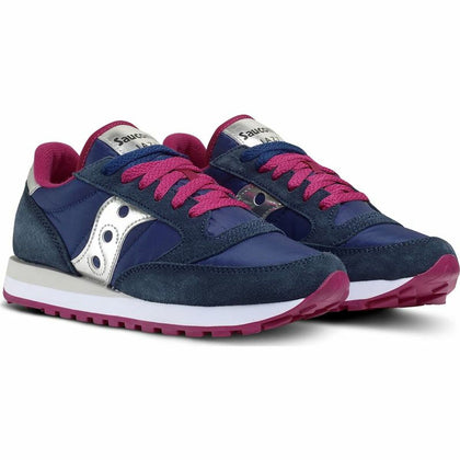 Sports Trainers for Women Saucony Jazz Original  Navy Blue-0