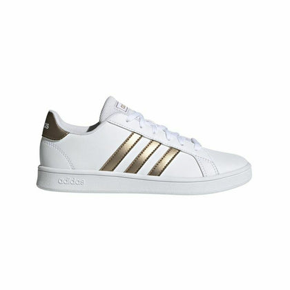 Sports Shoes for Kids Adidas Grand Court White-0