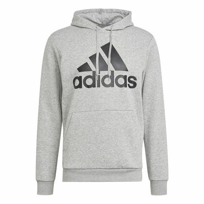 Men’s Hoodie Adidas  Essentials Fleece Big Logo Grey-0