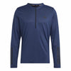 Men’s Long Sleeve T-Shirt Adidas Training 1/4-Zip Dark blue