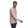 Men’s Sweatshirt without Hood Adidas Essentials French Terry 3 Stripes Pink