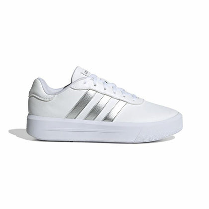 Women's casual trainers Adidas Court Platform White-0