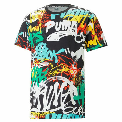 Men’s Short Sleeve T-Shirt Puma Graffiti Black-0