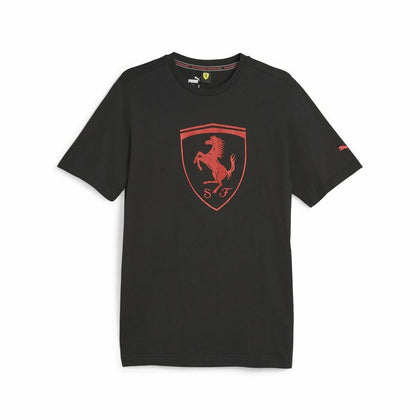 Men’s Short Sleeve T-Shirt Puma Ferrari Race Tonal B Black-0