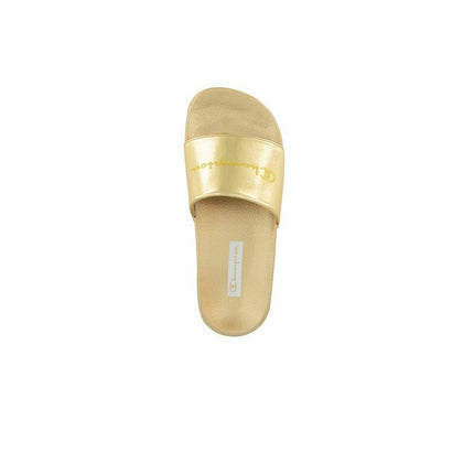 Women's Flip Flops Champion Slide Queens Yellow-0