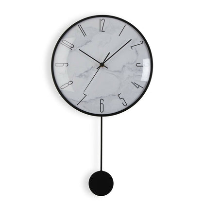 Wall Clock Versa Pendulum Metal Crystal MDF Wood 4,5 x 56 x 29 cm-0