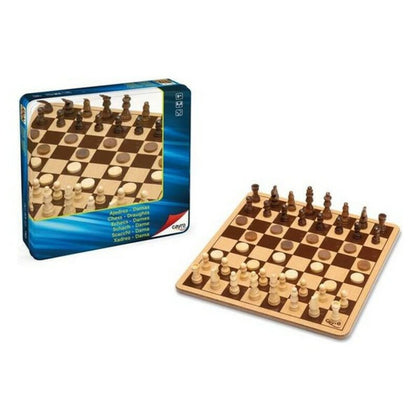 Chess and Checkers Board Cayro 751 Wood-0