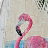 Wall Decoration DKD Home Decor Wood Pink flamingo Tropical