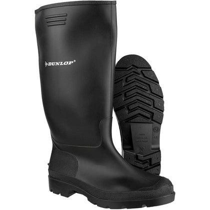 Wellington boots Dunlop Black Polyester PVC-0