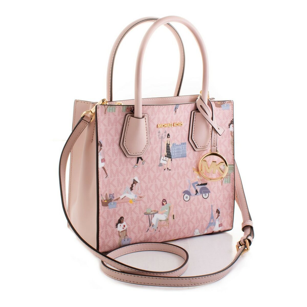 Women's Handbag Michael Kors 35S2G5CM2V-DK-PWBLSH-ML Pink (22 x 19 x 9 cm)
