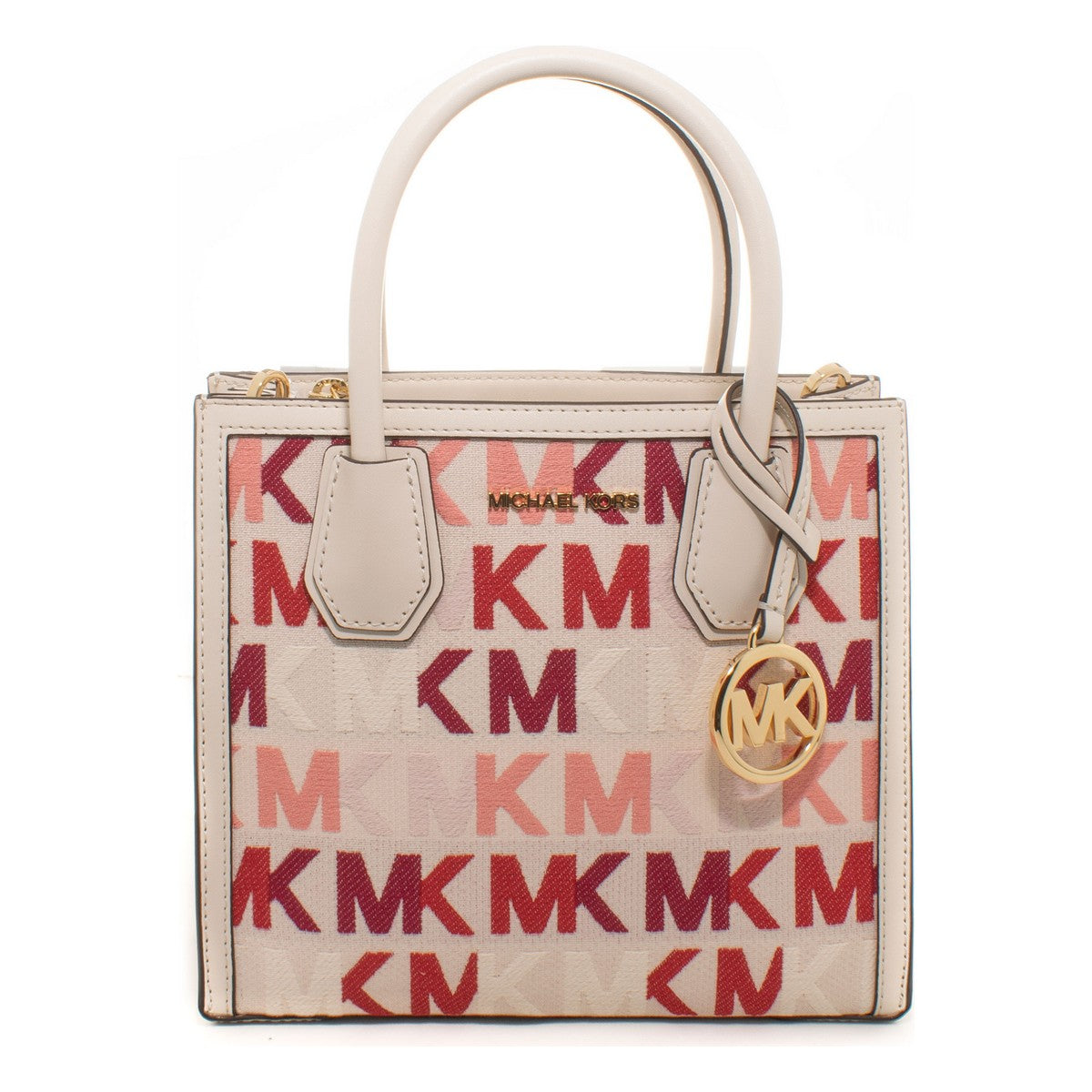 Women's Handbag Michael Kors 35S2G8MM6J-LT-CRM-MULTI Beige (22 x 19 x 10 cm)