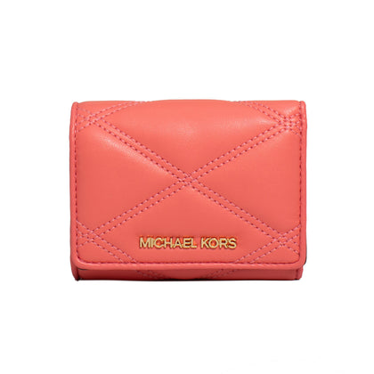 Purse Michael Kors 35T2GTVE2U-GRAPEFRUIT Pink Leather (11 x 8 cm)