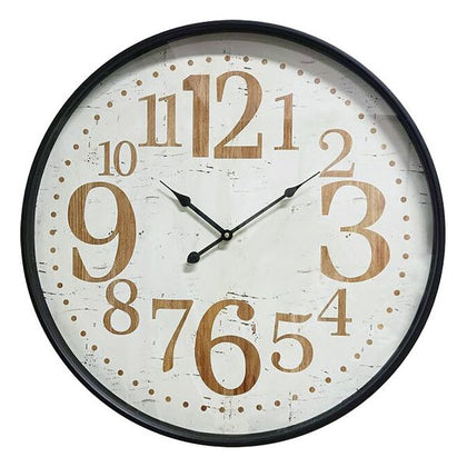 Wall Clock MDF Wood/Metal (6 x 60 x 60 cm)