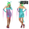 Costume for Adults Sexy alien Blue (4 Pcs)