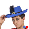 Hat Male musketeer Feather 110606
