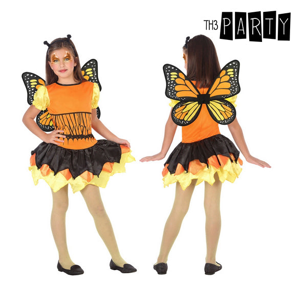 Costume for Children Butterfly Orange (3 Pcs)