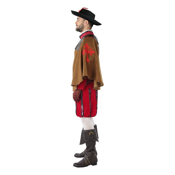 Costume for Adults 113817 Male musketeer Red (3 Pcs)