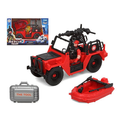 Playset Firefighters Rescue Team Red