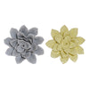 Wall Decoration Dekodonia Flower terracotta (2 pcs) (17 x 5 x 17 cm)