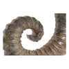 Decorative Figure Dekodonia Horn Metal Mango wood (29 x 7 x 45 cm)