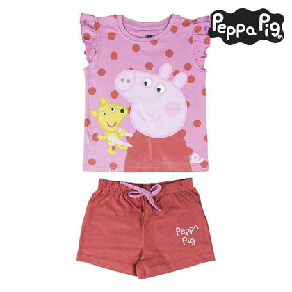 Summer Pyjama Peppa Pig Pink Red
