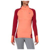 Women’s Long Sleeve T-Shirt Asics LS Winter 1/2 Zip Coral (Size l - us)