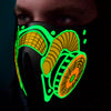 Gas Mask Led Green