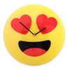 Hearts Emoticon Wall Clock